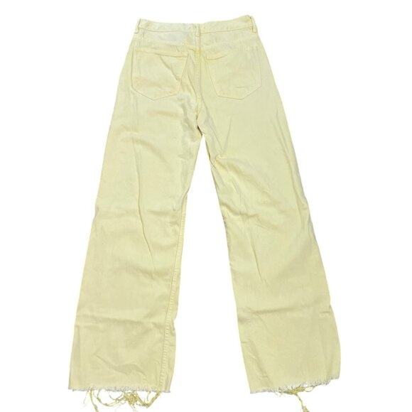 Parfois Womens Yellow Denim Jeans Size M  Boho Casual Relaxed - Picture 2 of 6
